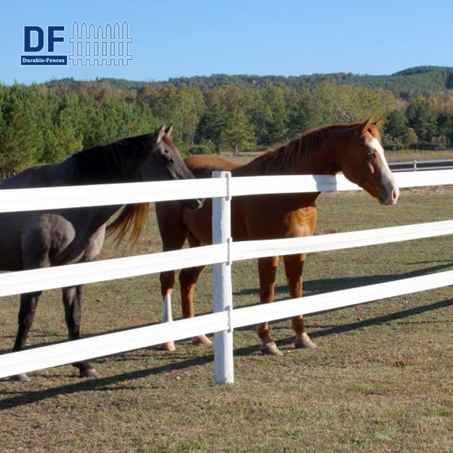White Vinyl Horse Fence